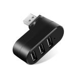 ABS USB Splitter 3 Port Hub 3.0 Adapter Rotate High Speed U Disk Reader 26g