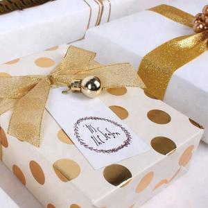 China Moisture Proof Recyclable Wrapping Paper Smooth Metallic Foil Shine For Clothing / Shoes wholesale