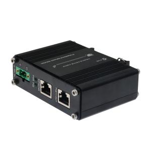 Industrial 2.5G 60W PoE Injector 12-48V DC Power Input supports IEEE802.3at Power over Ethernet