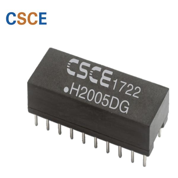 20 Pin / DIP Ethernet Isolation Transformer , 100 Base - T Gigabit Ethernet