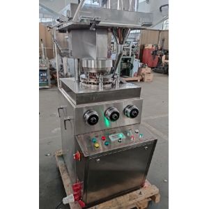 Geometrical Shape Rotary Tablet Press Machine 50KN Button Control