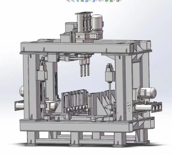 Multi Spindle CNC H Beam Drilling Machine for Steel Structure with Nine Drill