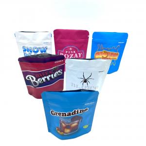 China LDPE Resealable Mylar Bags Gravure Print Aluminum Packaging Bags GMP wholesale