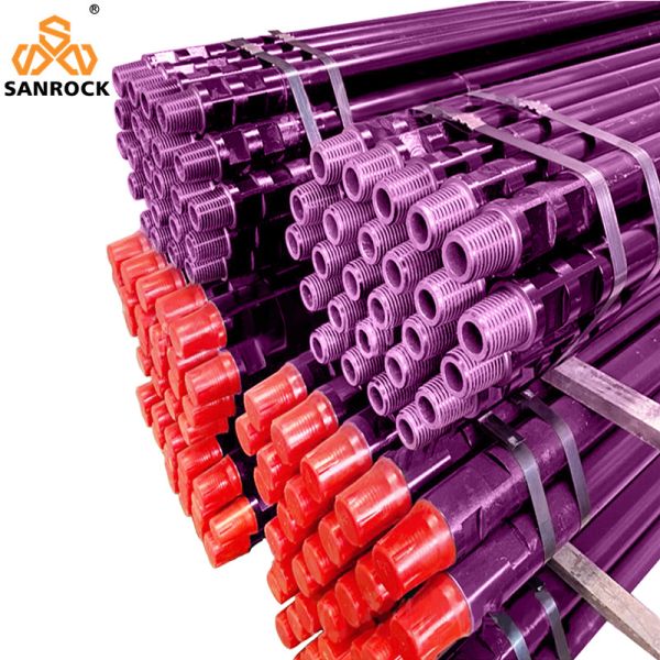 API Thread Drill Pipe 76mm 2m Upsetting Process And Nitriding Treatment Drill Rod