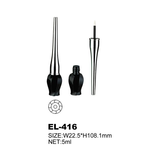 Quality Customized Empty Eyeliner Bottle With Screw Cap Brush Tip Applicator for sale