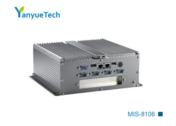 Quality Embedded Fanless Box PC 1037U CPU  1 PCI Expansion 2LAN 6COM 6USB for sale