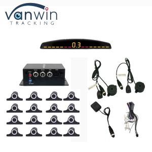 China 16 Sensors Car Parking Monitor System Backlight LED Parking Sensor for Reverse Backup Aid Voltage 12-36V wholesale