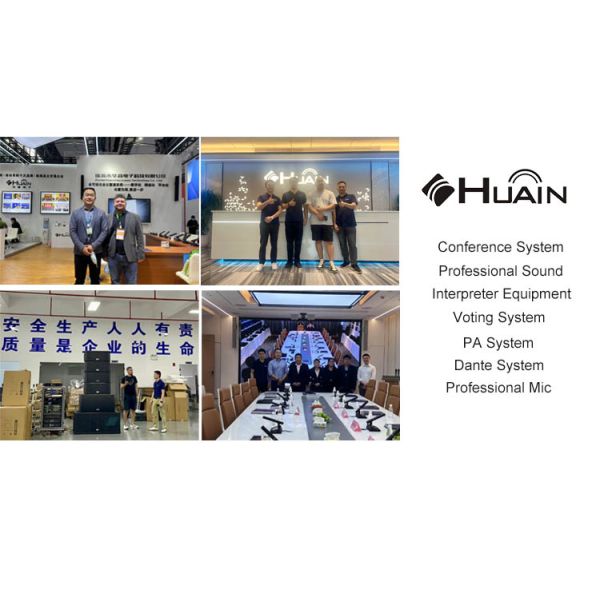 HUAIN Audio Visual System Wired Basic Conference Delegate Microphone System with Physical Button