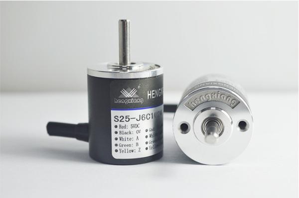 Quality Solid Shaft 4mm Miniature Rotary Encoder , Simple Rotary Encoder S25 With 6mm Coupling for sale
