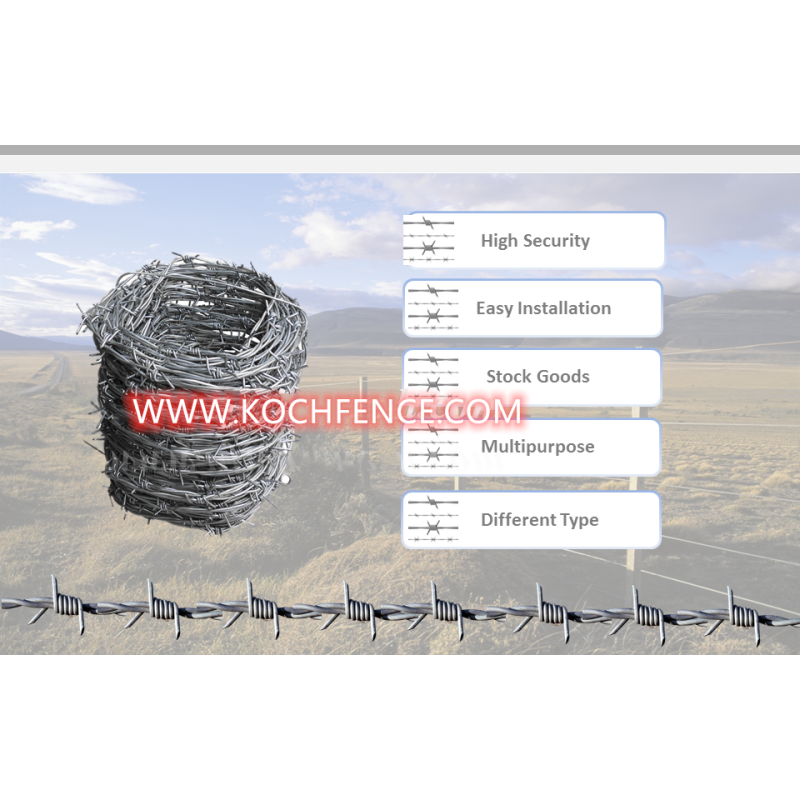 Multipurpose Barbed Wire Fence Free Sample Available High Security