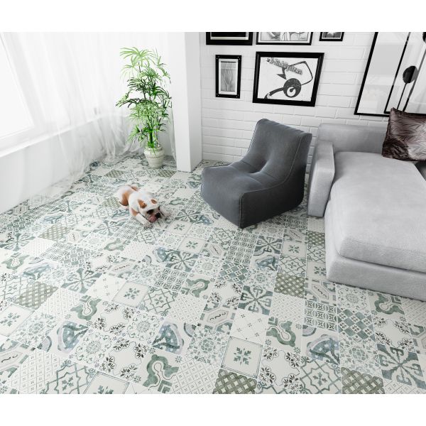 Fashion Patterned Concrete Kitchen Wall Cladding Tiles Hot Bordered 20x20cm