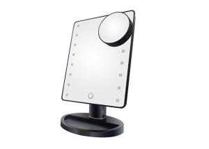 China LED Light Up Handheld Mirror / Handheld Magnifying Makeup Mirror Small Round 10X Magnifying wholesale
