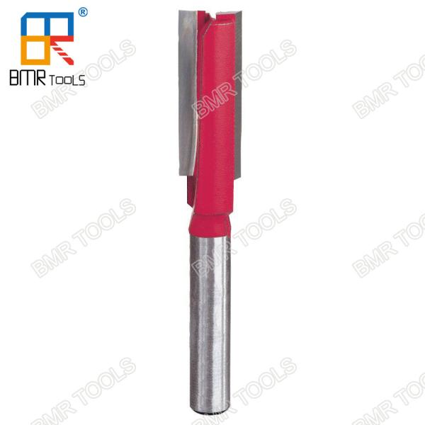 BMR TOOLS Single Piece 2 Flute Straight Router Bit for Wood shaping with 8mm
