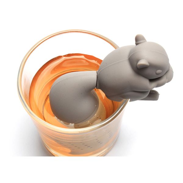 BPA Free Lovely Reusable Squirrel Animals Shape Loose Leaf Tea Infuser Steeper