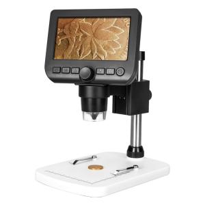 China Brightness Adjustable Digital LCD Microscope DC 5V/1A Manual Focus 5mm To 80mm wholesale
