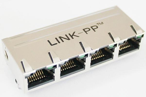 Quality 10/100/1000base Router Multi-Port RJ45 Jack With 4 Port RoHS Compliant for sale