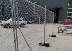 China 7 Ft Height Temporary Construction Site Fencing Hot Dipped Galvanized With Chain Link Mesh on sale
