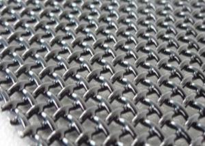 China Door Stainless Steel Wire Mesh Sheets , Black 1x1 14 Gauge Wire Mesh wholesale