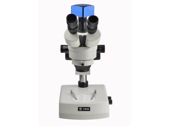 Lab Stereo Optical Microscope Trinocular Stereo Zoom Microscope With Digital