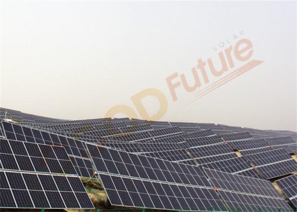 Quality 500KW 1 Axis Horizontal Single Axis Tracker With 90 Modules Galvanized for sale