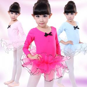 China girls swan long sleeved ballet dance dress uniforms performance clothing costumes wholesale