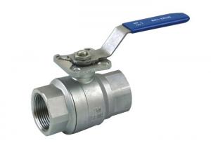 China SS304 Stainless Steel 2PC Full Bore Ball Valve with Mounting Pad wholesale