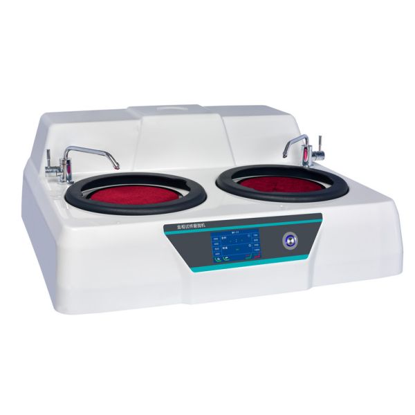 Dual disc Separated control touch screen metallographic sample grinding