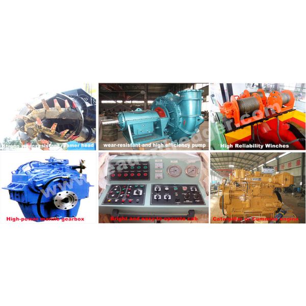 24 Inch High Efficiency Cutter Suction Dredger Hydraulic System For Sand Dredging