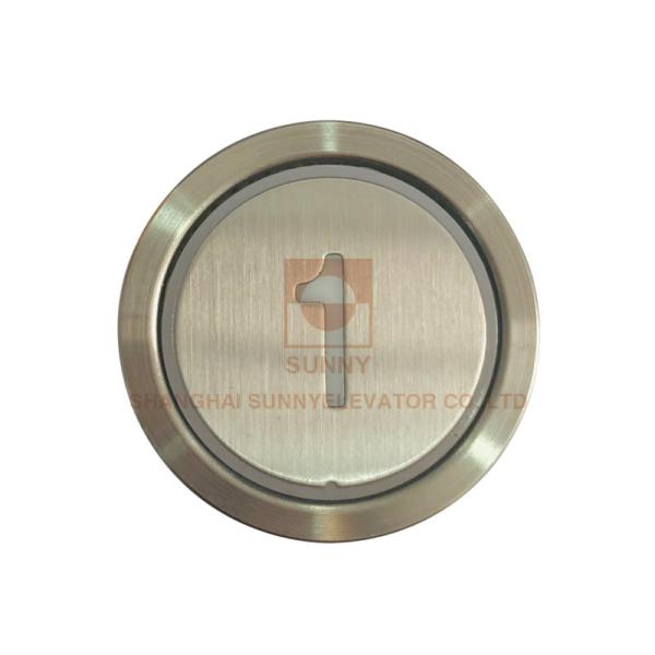 Quality Green And White Illuminated Elevator Push Button Switch For Passenger Elevator for sale