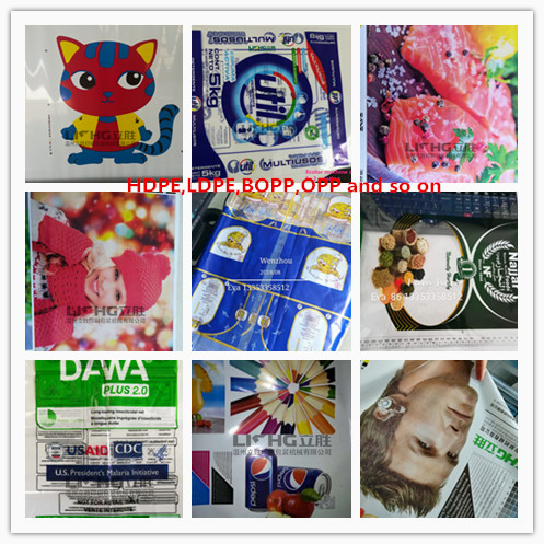 6color central drum flexographic plastic bag paper non woven pp wovenprinting machine