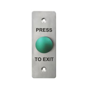 China Durable 304 Stainless Steel Exit Button , Flat Mushroom Switch Push Button For Access Control wholesale