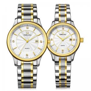 China Miyota Quartz Movement Watch Stainless Steel Couple Wrist Watch wholesale