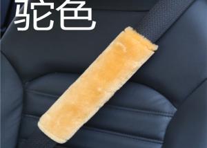 15X30CM Australian Sheepskin Seat Belt Shoulder Strap Cover , Seat Belt Neck Protector 