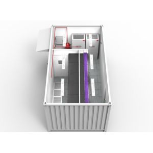 All In One Computer Room Prefabricated Data Center White