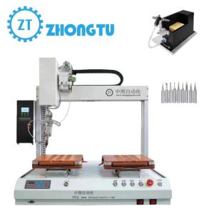 China Rotary-Function Single-Head Double-Platform Automatic Soldering Machine wholesale