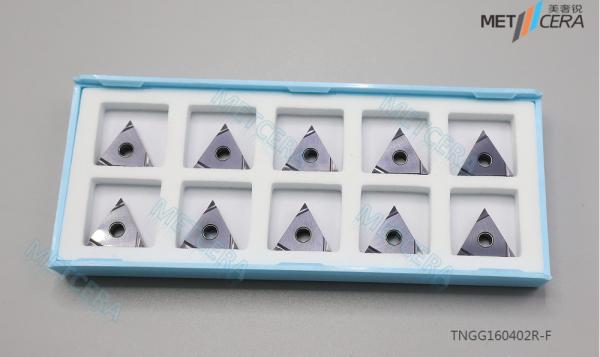 Quality 60° Triangle Negative With Hole TNGG160402R-F Right Hand Cutting Turning Insert, Carbide Insert, Grounded Insert for sale