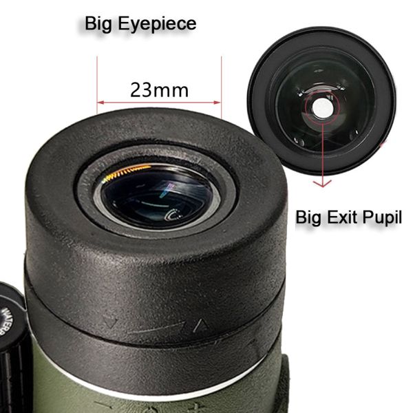 High Power Prism Hand Held Monocular Telescope For Concerts And Sports Game