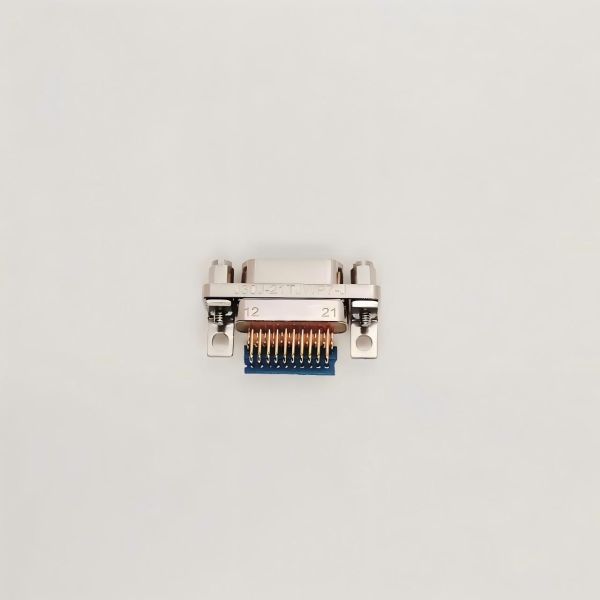 74 Pin Right Angle Micro Rectangular Connector with Metal Casing for PCB Mount Applications