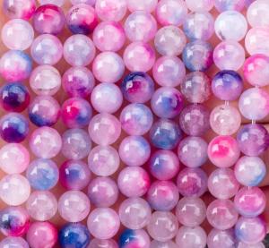 China Orchid Agate Loose Bead Strands Semi Precious Stone for DIY Jewelry Making wholesale