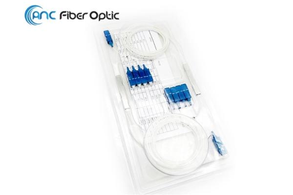Quality RoHS G657A1 0.9mm Optical Cable Splitter With SC SCAPC FCAPC Connector for sale