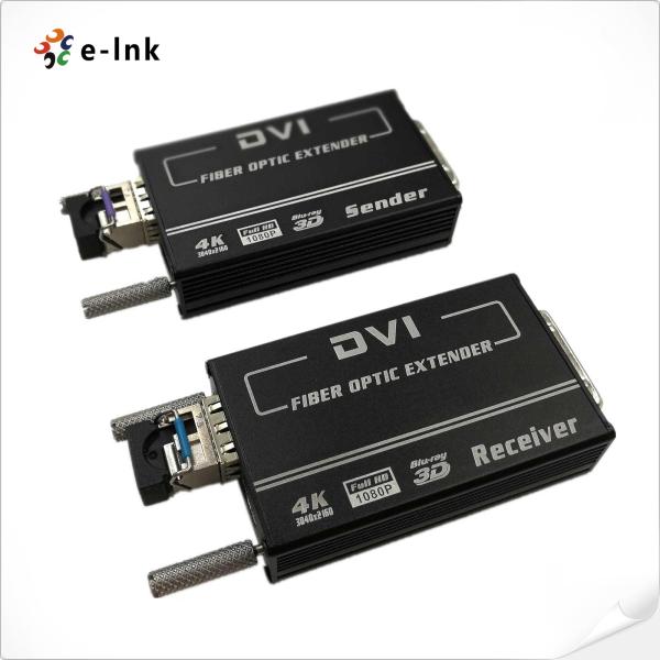 Quality Mini 4KX2K DVI Fiber Transceiver SM10-80KM Manual EDID for sale