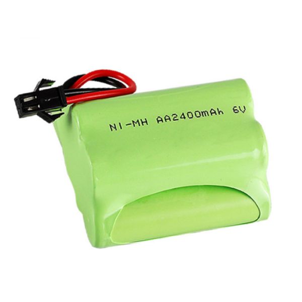 5 Cell 6V Nimh Rechargeable Battery Pack 2400mAh Apply To Emergency Light