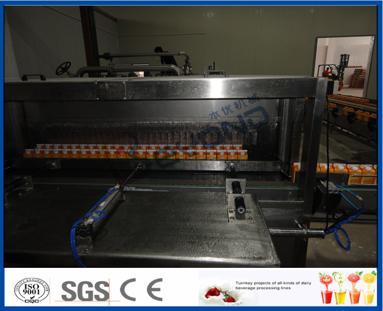 Beverage / Milk Pasteurization Equipment Tunnel Spraying Cooler Packed Type