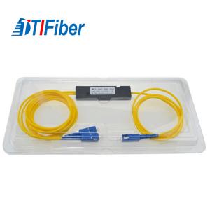 China FBT Fiber Optic Splitter Singlemode SC UPC 1X2 1X4 1X8 1X16 Steel Tube / ABS Package wholesale