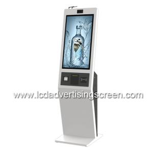 Floor Standing 27 Multi Touch FHD LCD Payment Kiosk Machine With Camera