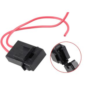 China Plastic Square Shell Cap Inline Mini Blade Fuse Holder on sale