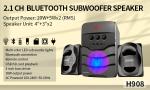 USB Input 2.1 Bluetooth Speakers 65dB Bluetooth Subwoofer Speakers