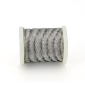 5mm - 10mm Stainless Steel Wire Rope Ss 316 7*37 Invisible Grille Material