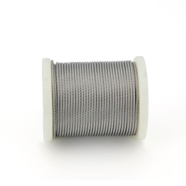 Quality 5mm - 10mm Stainless Steel Wire Rope Ss 316 7*37 Invisible Grille Material for sale