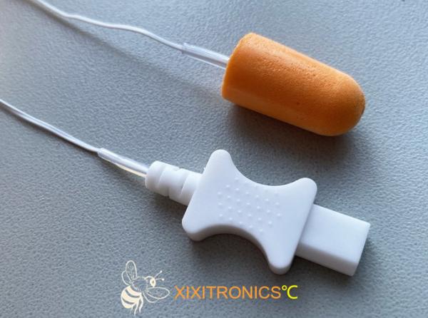 Quality Disposable Ear Canal Medical Tympanic Temperature Probe Soft Memory-cell Foam With Consistent Dimensions HF416 Series for sale
